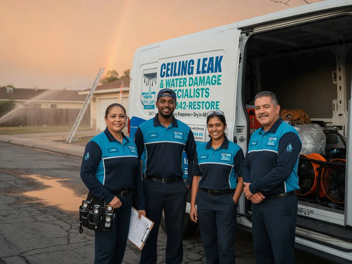 Ceiling Leak Cleanup company in Perronville, MI