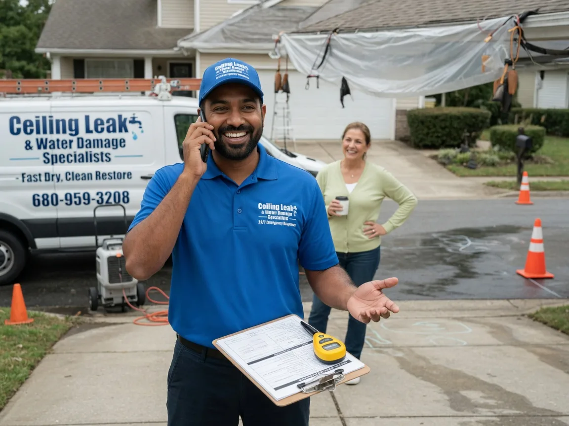 Ceiling Leak Cleanup Perronville, MI FAQs